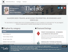 Tablet Screenshot of directory.lady.co.uk
